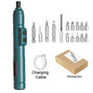 Cordless Electric Screwdriver 3.6V Rechargeable 1300mAh Mini Drill with 6.35mm (1/4") Chuck & Dual LED