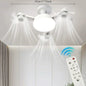 Drone Shaped E27 Fan Light with Remote Control 3 Color Dimming Light for Home Living Room Bedroom Silent Ceiling Fan Light