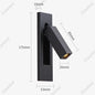 Modern Led Wall Lamp 110V 220V Led 3W Spotlight Sconce Wall Light for Beside Light Bedroom Living room Dining room Night Lights
