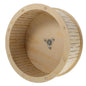 22 cm (8.65 in) Natural Wood Hamster Exercise Wheel – Silent Bearing Small Pet Running Wheel for Hamsters, Chinchillas, Guinea Pigs
