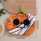 Pumpkin Halloween Hand Towel Super Absorbent Coral Velvet Handkerchief with Hanging Loop