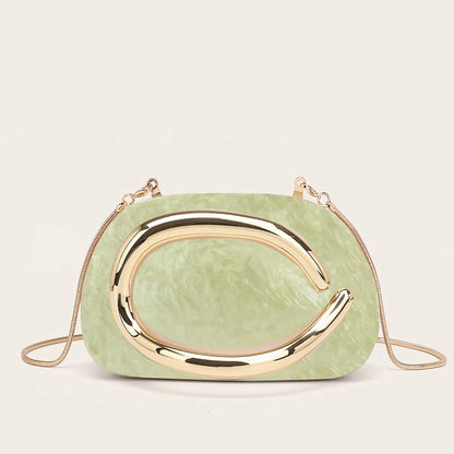 Luxury Metal Box Clutch Bag – Women’s PVC Evening Handbag for Wedding, Bridal, Party & Banquet, Crossbody Shoulder Purse, 11 Colors