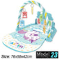 Baby Activity Gym Play Mat with Piano Keyboard 76 x 58 x 42 cm (30 x 23 x 16.5 in) – Musical Infant Play Gym for Newborns 0–36 Months
