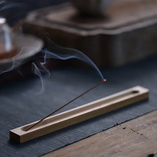 23 cm (9.1 in) Wooden Incense Holder, Sandalwood Stick & Coil Burner for Home Decor