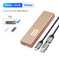 USB4 40Gbps NVMe M.2 SSD Enclosure — Thunderbolt 3/4 Compatible, USB-C