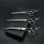 Dog Grooming Scissors Set 6" (15 cm) & 7" (17.5 cm) Stainless Steel Pet Shears — Thinning, Curved & Cutting