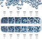 2400+ Shiny Clear Crystal Nail Rhinestones - Mixed Sizes & Shapes Flatback Gems