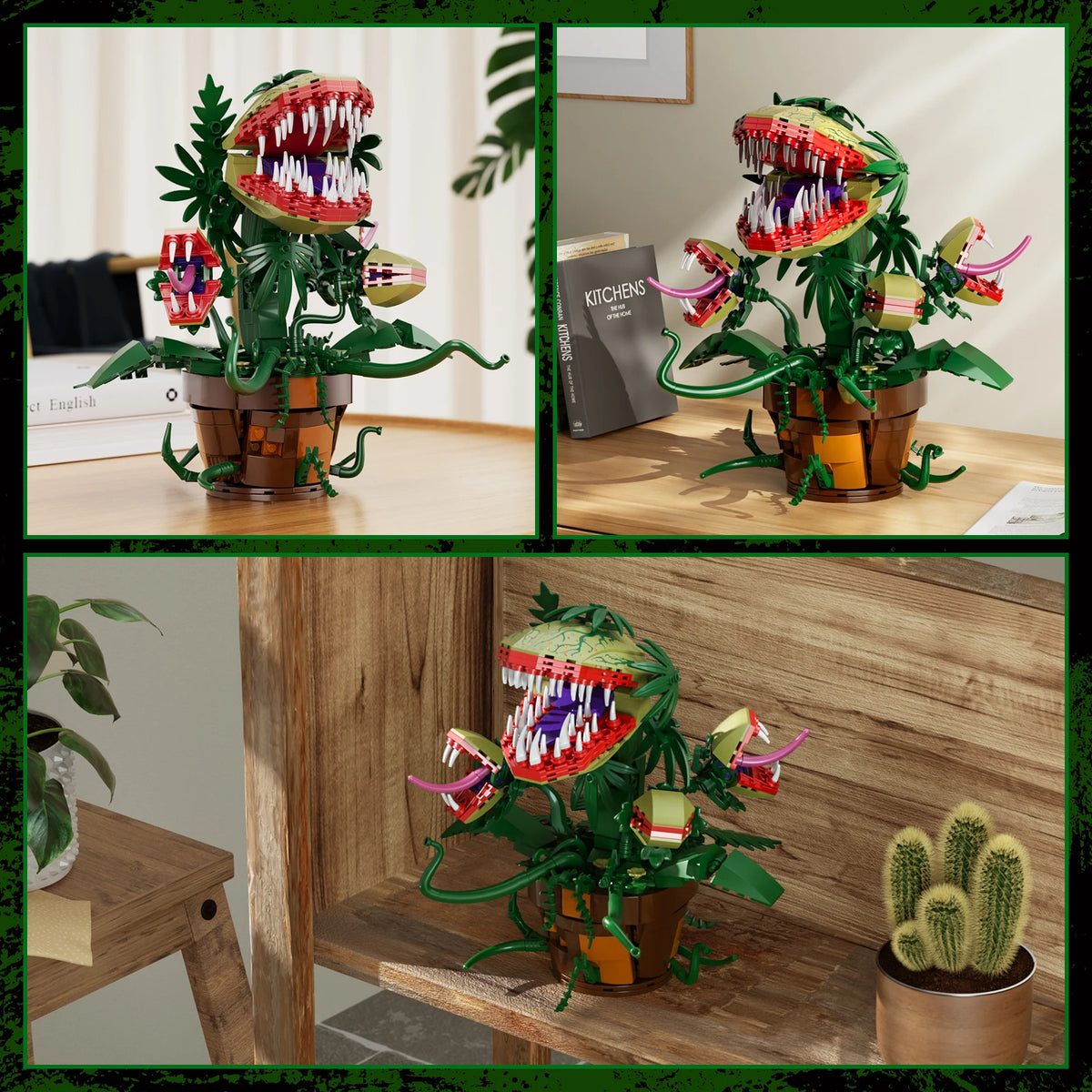 Audrey II-Inspired Horror Plant Building Block Kit