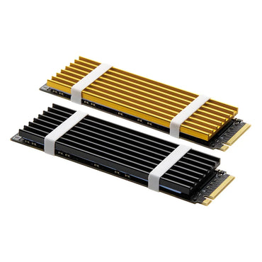 M.2 2280 NVMe SSD Heatsink Aluminum Radiator with Silicone Thermal Pad for PS5 & PC