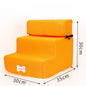3-Step Pet Stairs for Small Dogs and Cats - Removable Washable Non-Slip Ramp Ladder