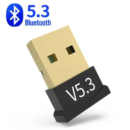 USB Bluetooth 5.3 Adapter USB Dongle for PC Laptop - Wireless Receiver for Mouse Keyboard Speaker, Windows 7/8.1/10/11