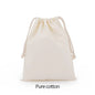 Cotton Drawstring Canvas Bags - White Reusable Gift & Storage Pouches for Candy, Jewelry, Travel and Home Organization