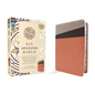 NIV Application Bible, Leathersoft, Coral/Gray, Red Letter, Thumb Indexed, Comfort Print: Bringing the Ancient Message of the Bible Into Your World - Imitation Leather