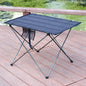 Ultralight Aluminum Folding Camping Table – Portable Roll-Up Picnic & Hiking Table with Carry Bag, Two Sizes (30×22×20.5 in / 76×56×52 cm; 22×17×15.4 in / 56×43×39 cm)