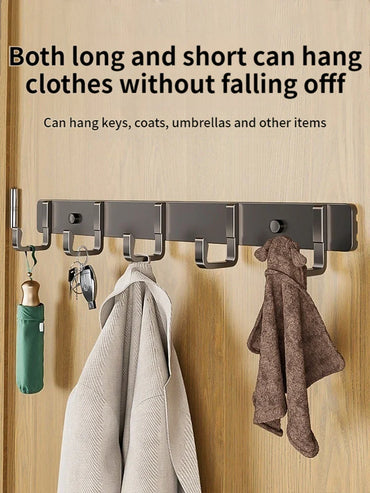Heavy Duty Aluminum Wall Hooks for Coats & Bags, Entryway, Closet & Wardrobe Robe Hooks (1-3 Pack)