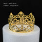 Rhinestone Crown Baking Cake Topper Headwear Decoration Children's Hair Accessories Princess Wedding Birthday Party Supplies New