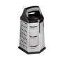 6-Side Stainless Steel Box Grater – Multifunctional Cheese and Vegetable Slicer Shredder with Non-Slip Base