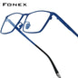 FONEX Titanium Square Glasses – Ultralight Men’s High-End Eyewear