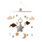 Wooden Baby Rattle Crib Mobile Holder for Newborns