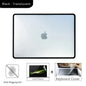 Matte Transparent PC+TPU Protective Case for MacBook Air & Pro 13/13.6/14/15.3/16-inch (33-41 cm) - Full Shell with Keyboard Cover & Vented Non-Slip Feet