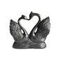 1 Piece of Simple and Modern Heart-To-Heart Couple Swan Statue Ornament, Romantic Love Home Decoration, Romantic Art Sculpture for Living Room Tabletop