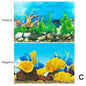 3D Double-Sided Waterproof Aquarium Background Sticker - Fish Tank Ocean Plant Aquascape Poster