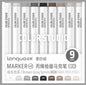 10-Pack Large Tip Black Non-Erasable Marker Pens — Permanent Markers for Labeling, Notation & Crafts