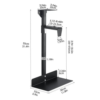 PC Under Desk Mount Computer Case Holder CPU Mount Heavy Duty Computer Case Stand Under Desk PC Stand Holder For Table Floor