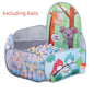 120 cm (47 in) Kids Playpen Ball Pit Tent with Basketball Hoop – Portable Indoor/Outdoor Children's Playhouse