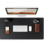 PU Leather Desk Mat – Large Waterproof Mouse Pad & Keyboard Mat, Desk Protector for Office