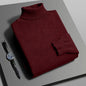 Men's Slim Fit Knit Turtleneck Sweater – Anti-Pilling Long Sleeve Pullover for Autumn & Winter
