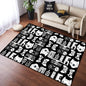 Fashion Crystal Pile Gaming Carpet with Video Game Controller Game Room Carpet Bedroom Full Pile Non-Slip Carpet