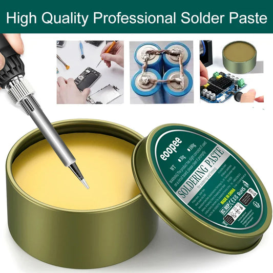 Lead-Free Rosin Solder Paste Flux 10g / 30g / 100g (0.35 / 1.06 / 3.53 oz) – PCB & Electronics Soldering Repair Paste