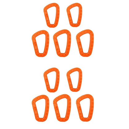 Tactical Carabiner D-Ring Clips for Backpack & Keychain - 1-10 Pack