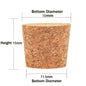 Wooden Conical Cork Stoppers - 5/10/20/50 Pack for Wine Bottles, Crafts & DIY