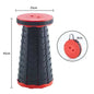 Portable Folding Telescopic Stool – Lightweight Collapsible Plastic Camping & Fishing Chair with Carry Handle, Supports up to 500 lb (≈227 kg)