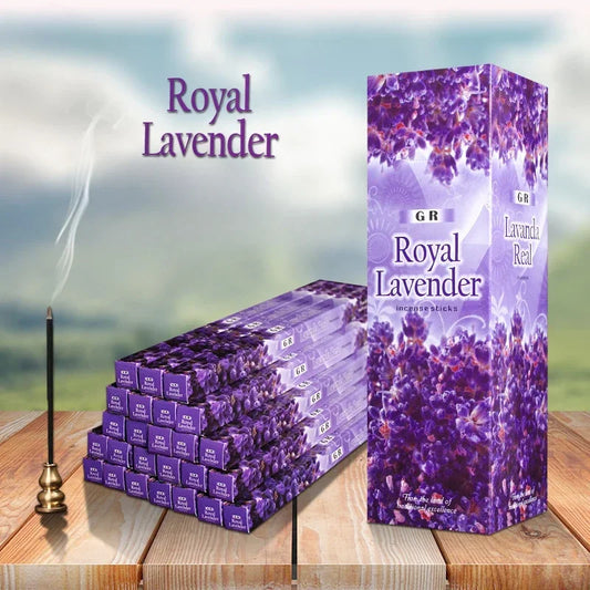 Indian Incense Sticks – Lavender, Sandalwood, Jasmine & Agarwood Aromatherapy, 8/24/40 Pack (23 cm / 9.1 in) – Tibetan-Style Home Fragrance for Meditation, Bedroom & Bathroom