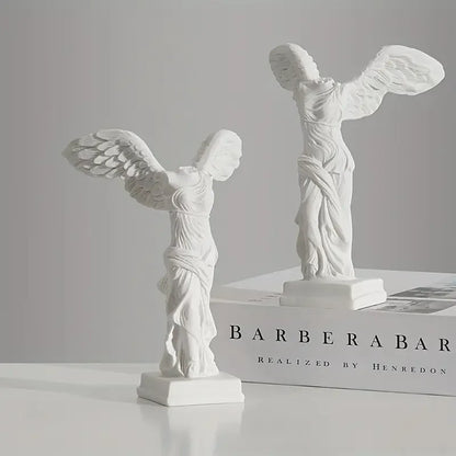 Greek Statue Resin Roman Louvre Winged Victory Goddess Figurine Angel Sculpture Home Decor Living Room Office Ornament