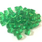 50-Pack 8mm Acrylic Cube Dice (0.31in) – 25 Translucent Colors Clear Game Pieces for Board Games & Crafts