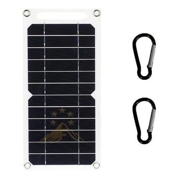 HOT SALE 20W Outdoor Solar Panel 5V 1.2A Portable Solar Photovoltaic For Charging Mobile Earphones Backpack With Buckle Hooks