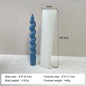 Geometric Spiral Long Rod Silicone Candle Mold for Handmade Aroma Candles & DIY Candle Making Supplies