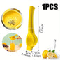 Aluminum Lemon Squeezer Manual Citrus Juicer Handheld Lemon Press – Portable Yellow