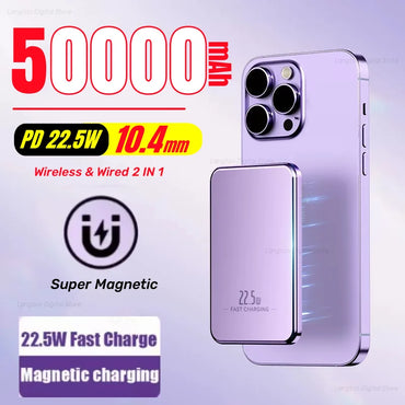 MagSafe Magnetic Wireless Power Bank 20W Fast Charge – Slim Portable Charger (5,000–10,000 mAh)