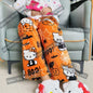 Women’s Flannel Fleece Pajama Pants – Kawaii Cartoon Elastic Waist Lounge & Sleep Trousers, Soft Anime Sleepwear Gift