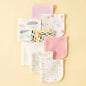 5- or 8-Pack Cotton Newborn Baby Towels Set - Burp Cloths and Nursing Washcloths for Boys and Girls