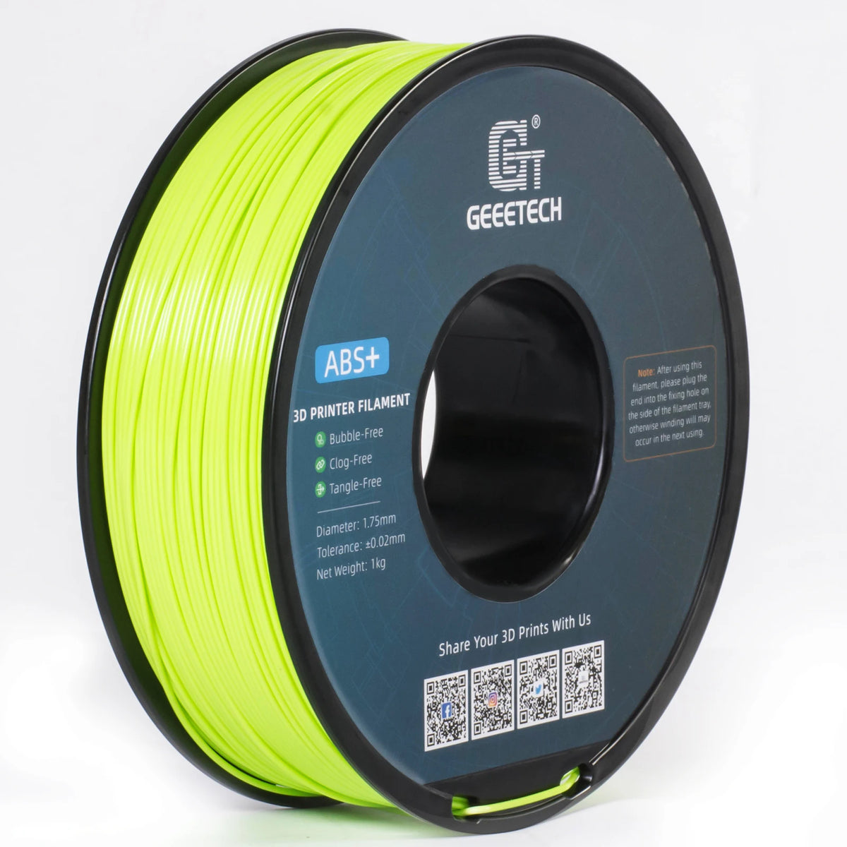 Geeetech ABS+ 3D Printer Filament, 1.75mm, 1kg