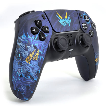 PS5 Controller Faceplate Shell – Gold Foil Stamping Cover with Touchpad for DualSense (BDM-010 to 050)