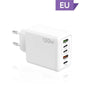 5-Port 120W USB-C PD Fast Wall Charger (3×USB-C + 2×USB-A) — Multi-Device Fast Charging for Smartphones & Tablets