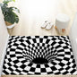 VIKAMA 3D Dizziness Crystal Velvet Floor Mat  Durable and Easy to Clean Anti-Slip Mat for Home Decoration  Entry Door Mat