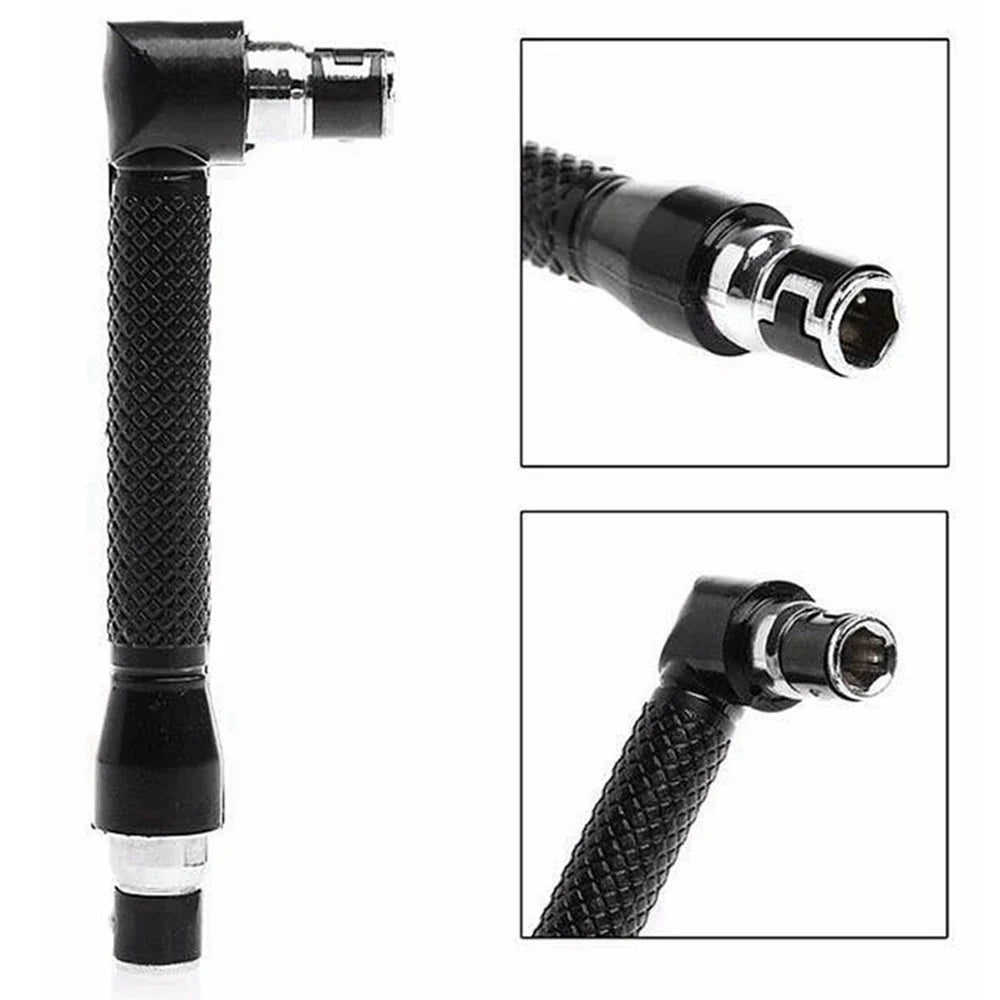 L-Type L-Shaped 1/4-Inch (6.35mm) Hex Screwdriver Handle — 90° Double-Ended Bit Holder